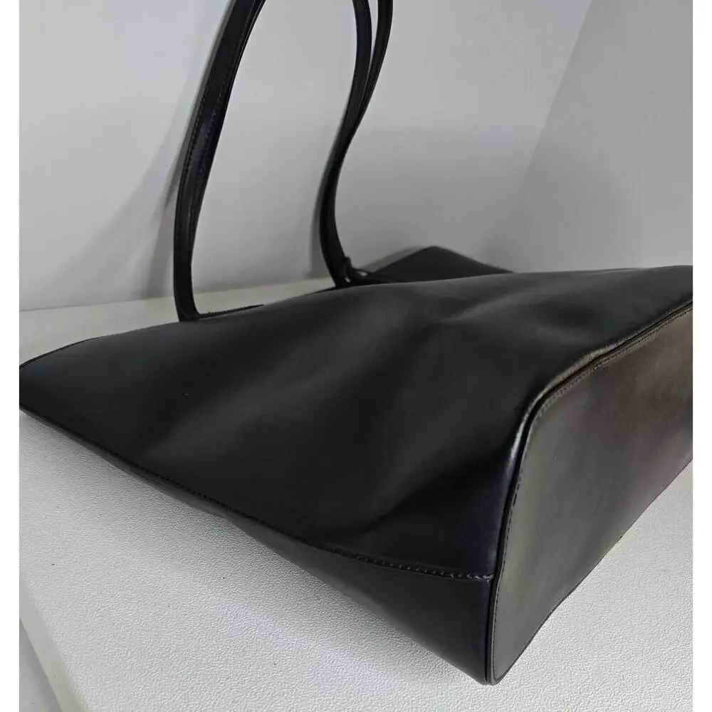 KATE SPADE Janie Tote Shopper Bag Women's Classic Logo Large Black Leather